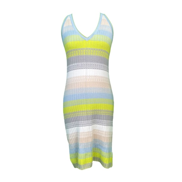 Anthropologie Daily Practice Tuvalu Sleeveless Sweater Dress Stripe Size Large - Picture 2 of 8